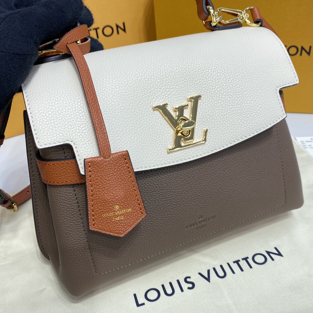 Louis Vuitton LOCKME EVER BB Shoudler Bag M58978 Smokey/Quartz/Caramel